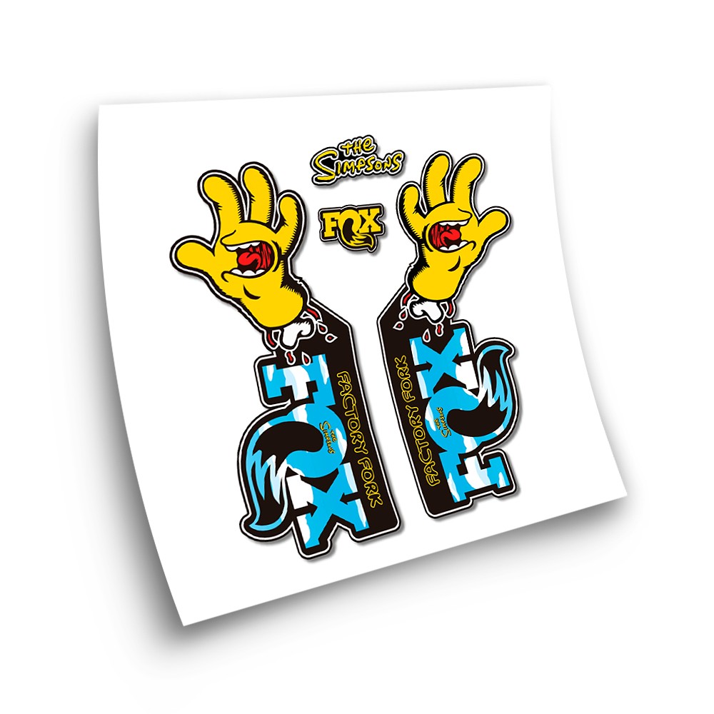 Stickers Fietsvork Fox Santa Cruz The Simpsons - Ster Sam