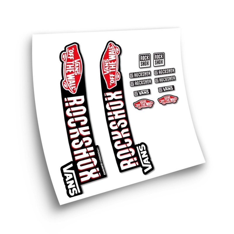 Stickers Pour Velo Fourche Rock Shox VANS 2022 - Star Sam