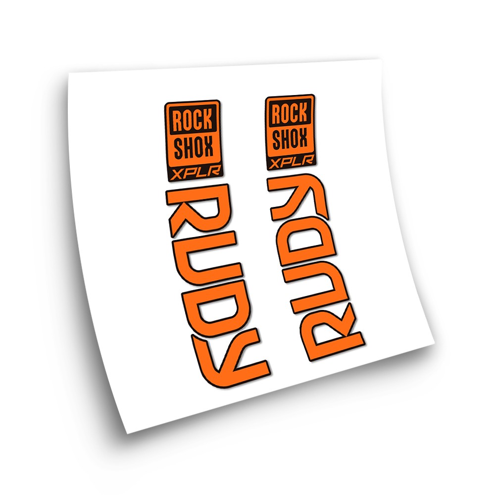 Adesivi Bici Forcella Rock Shox Rudy XPLR Anno 2022 - Star Sam