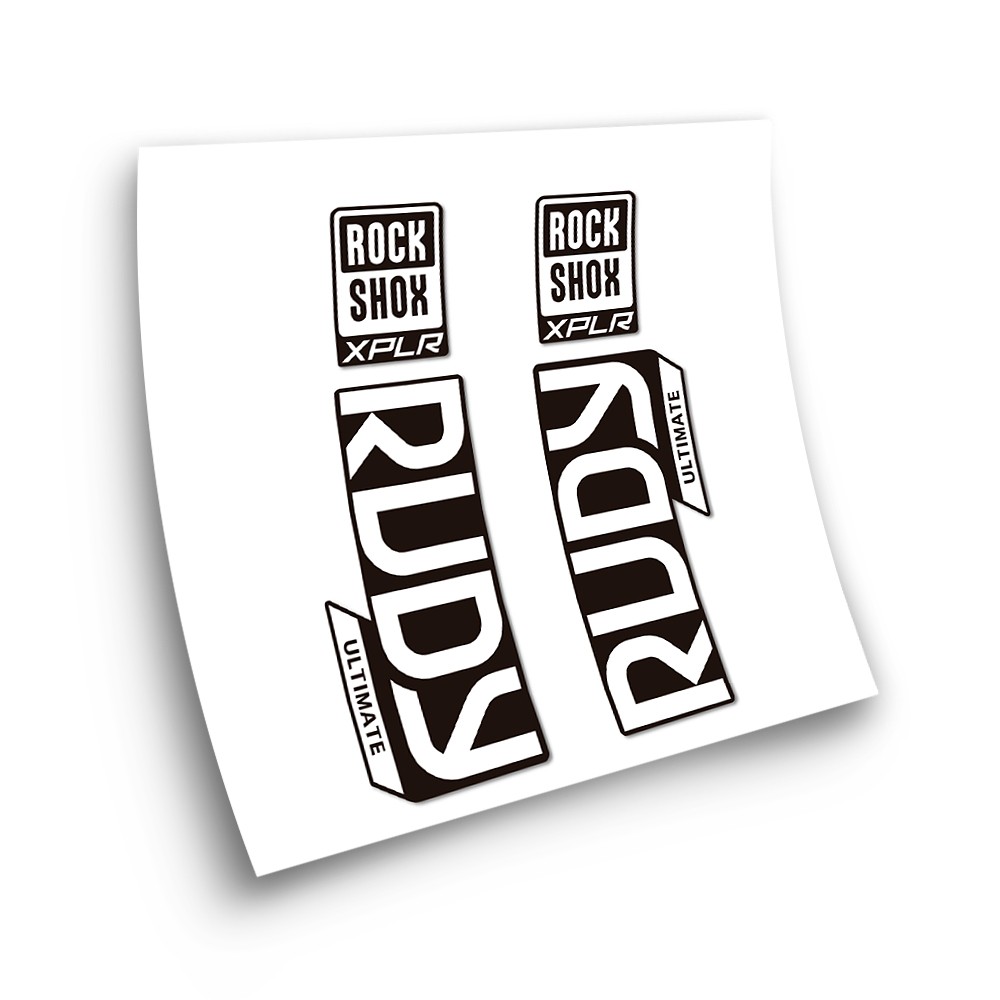 Adesivi Bici Forcella Rock Shox Rudy Ultimate 2022 - Star Sam