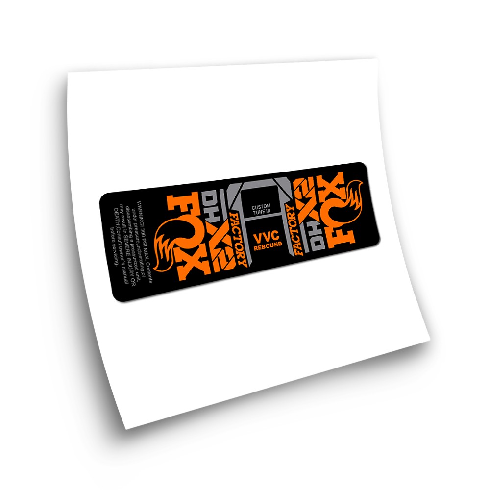Stickers Pour Amortisseur de Velo Fox DHX2 2021 - Star Sam