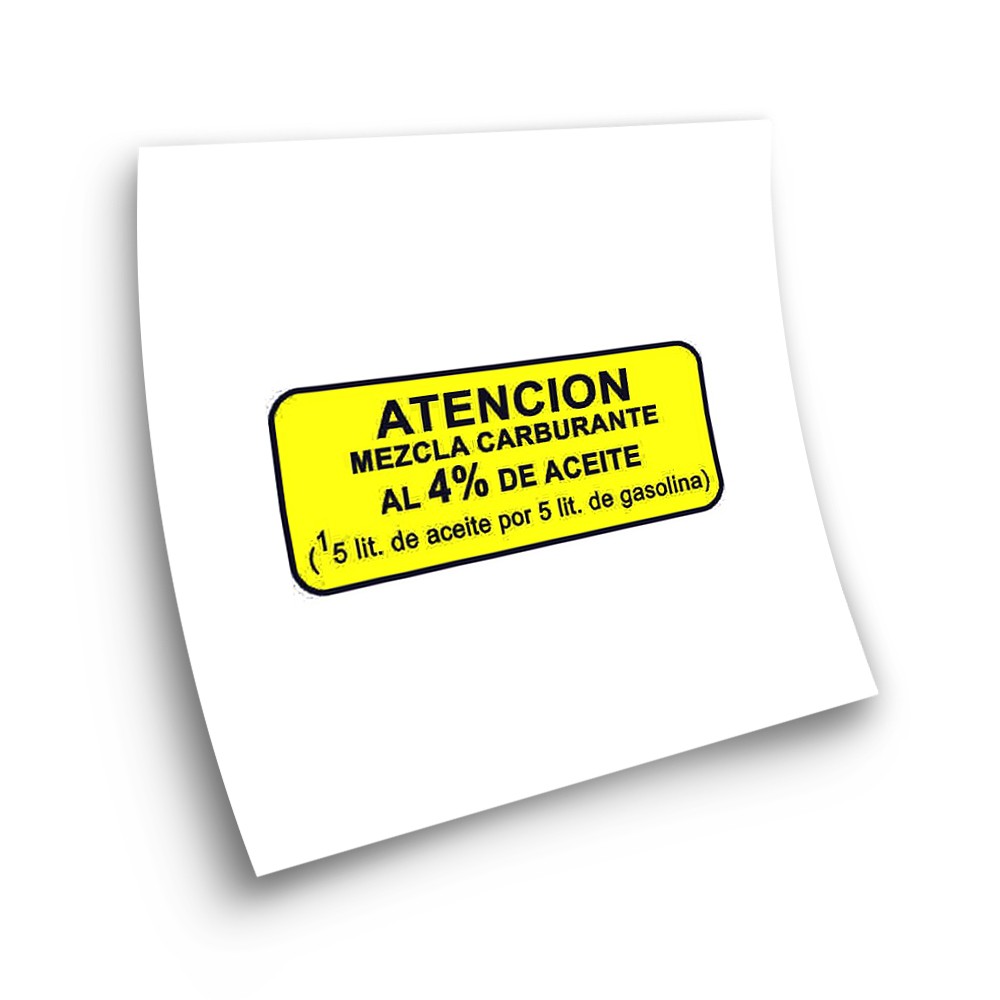 Adesivi Per Moto Montesa Sticker di avvertenza carburante - Star Sam