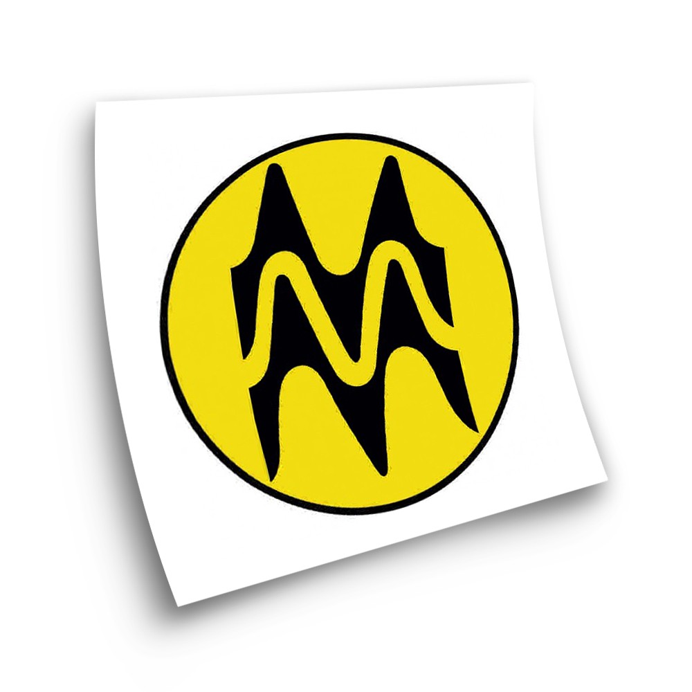 Autocollant Motos Montesa Logo Cappra 55mm Or Metallique - Star Sam