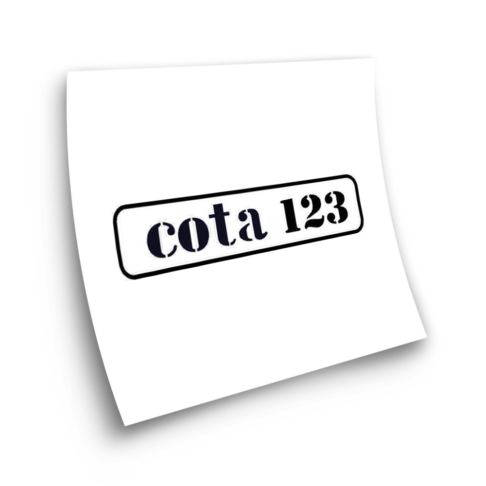 Montesa Cota 123 Motorbike Stickers Adhesive White - Star Sam