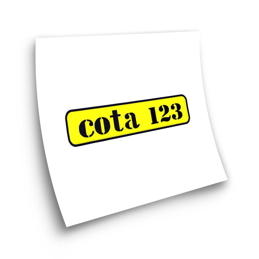 Montesa Cota 123 Motorbike Stickers Adhesive Yellow - Star Sam