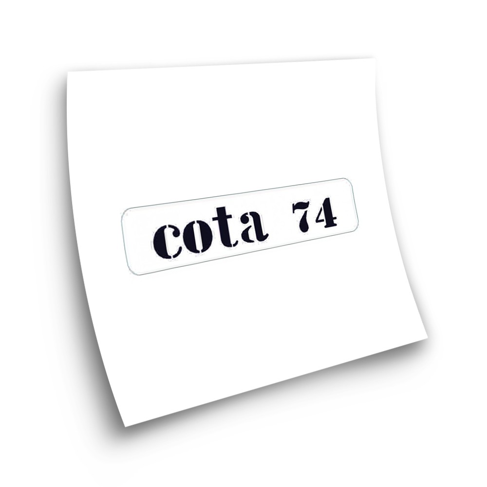 Montesa Cota 74 Motorbike Stickers Adhesive White - Star Sam