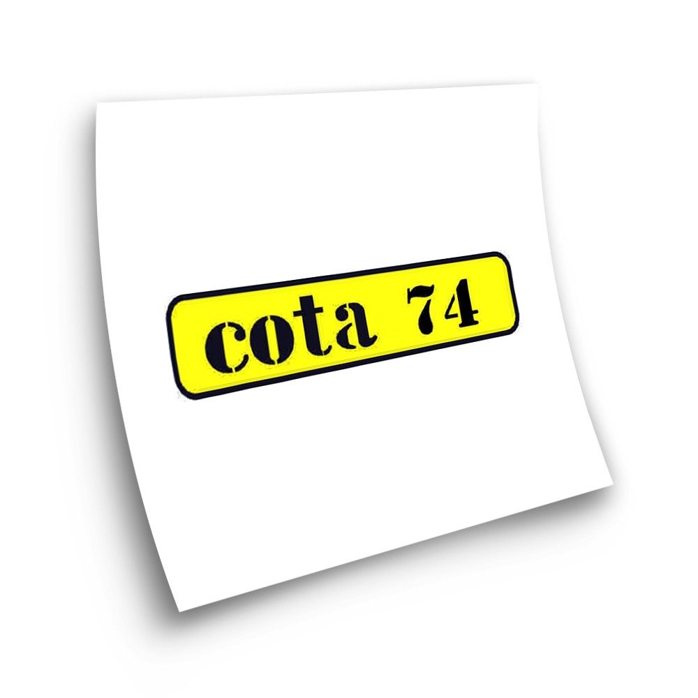 Montesa Cota 74 Motorbike Stickers Adhesive Yellow - Star Sam