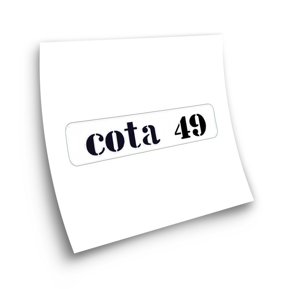 Montesa Cota 49 Motorbike Stickers Adhesive White - Star Sam