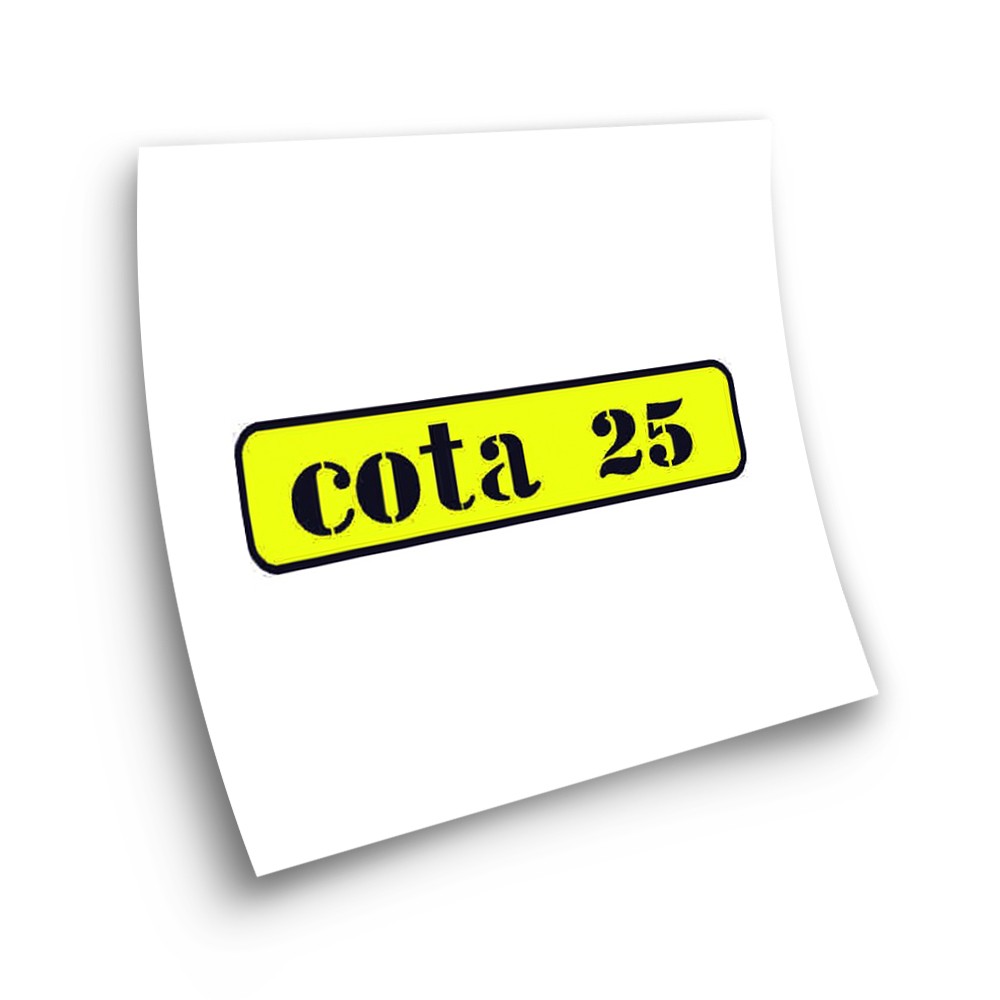 Montesa Cota 25 Motorbike Stickers Adhesive Yellow - Star Sam