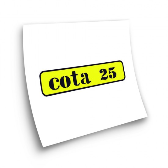 Motorfiets Stickers Montesa Cota 25 Gele Sticker - Ster Sam
