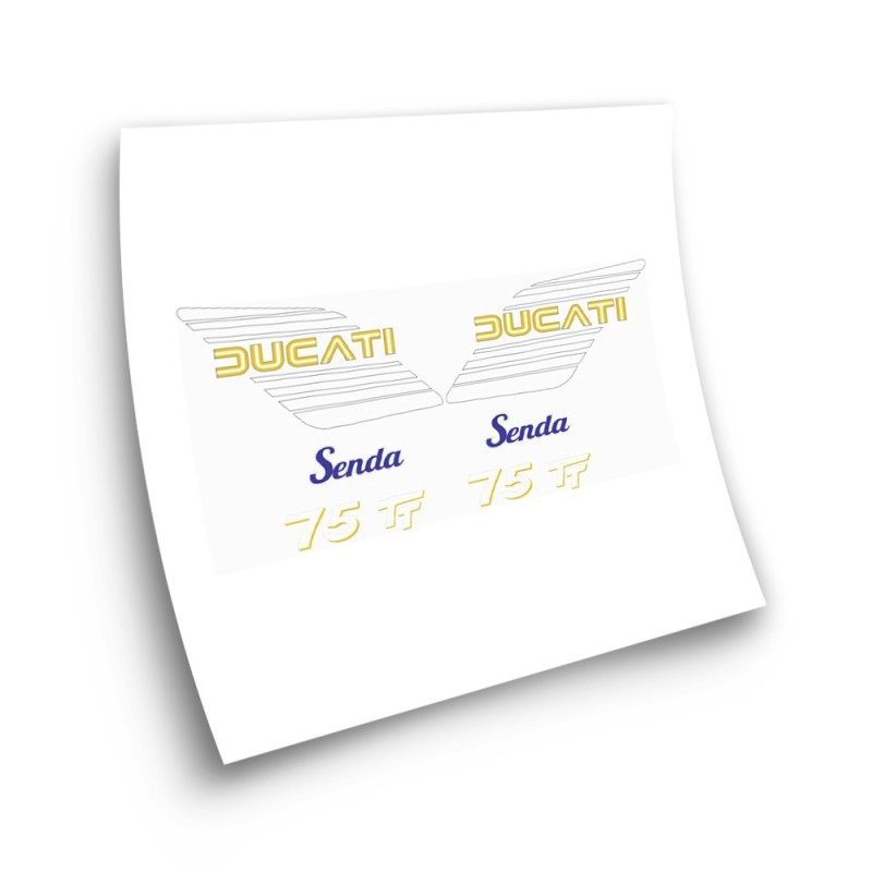 Autocolantes de Motocicleta Ducati Senda 75 TT Sticker Set - Star Sam