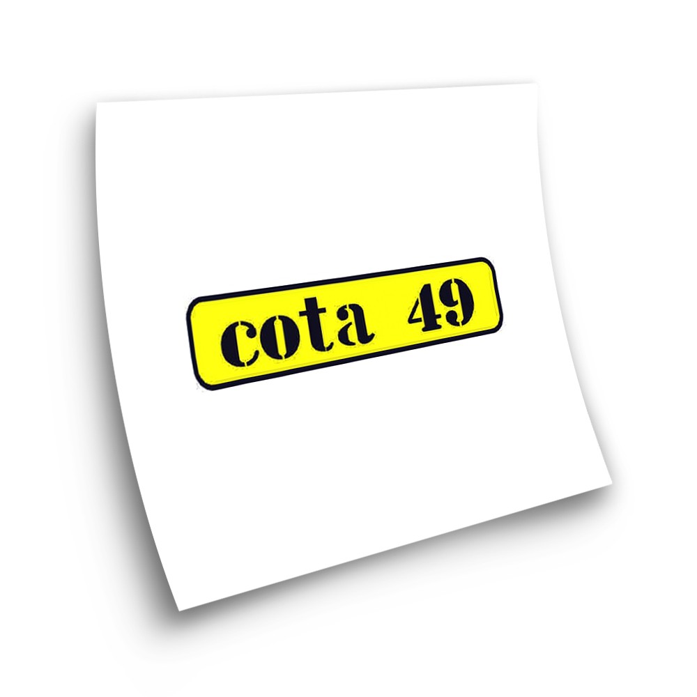 Montesa Cota 49 Motorrad Aufkleber Klebstoff Gelb - Star Sam