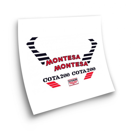 Montesa Cota 200 Sticker Set Motorbike Stickers  - Star Sam