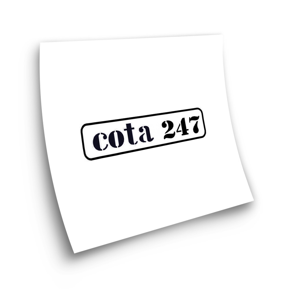 Montesa Cota 247 Motorbike Stickers Adhesive White - Star Sam