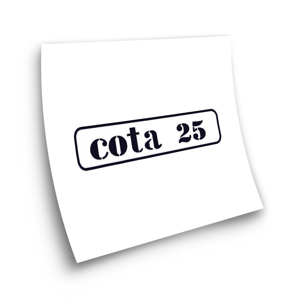 Montesa Cota 25 Motorbike Stickers Adhesive White - Star Sam