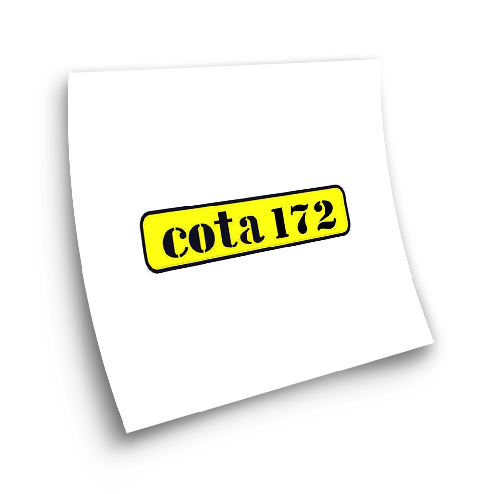 Montesa Cota 172 Motorbike Stickers Adhesive Yellow - Star Sam