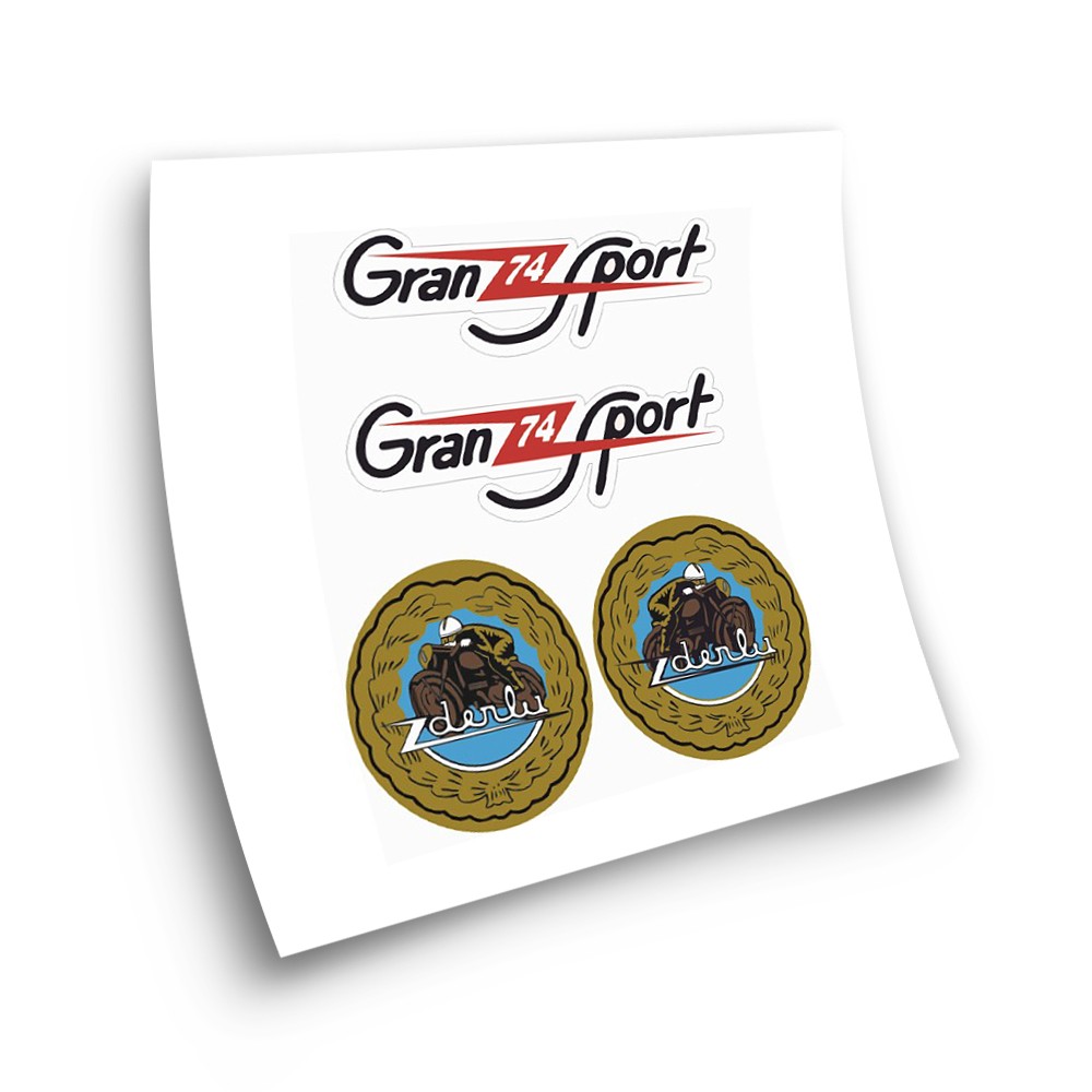 Moto Stickers Derbi Gran Sport 74 Sticker Set - Star Sam