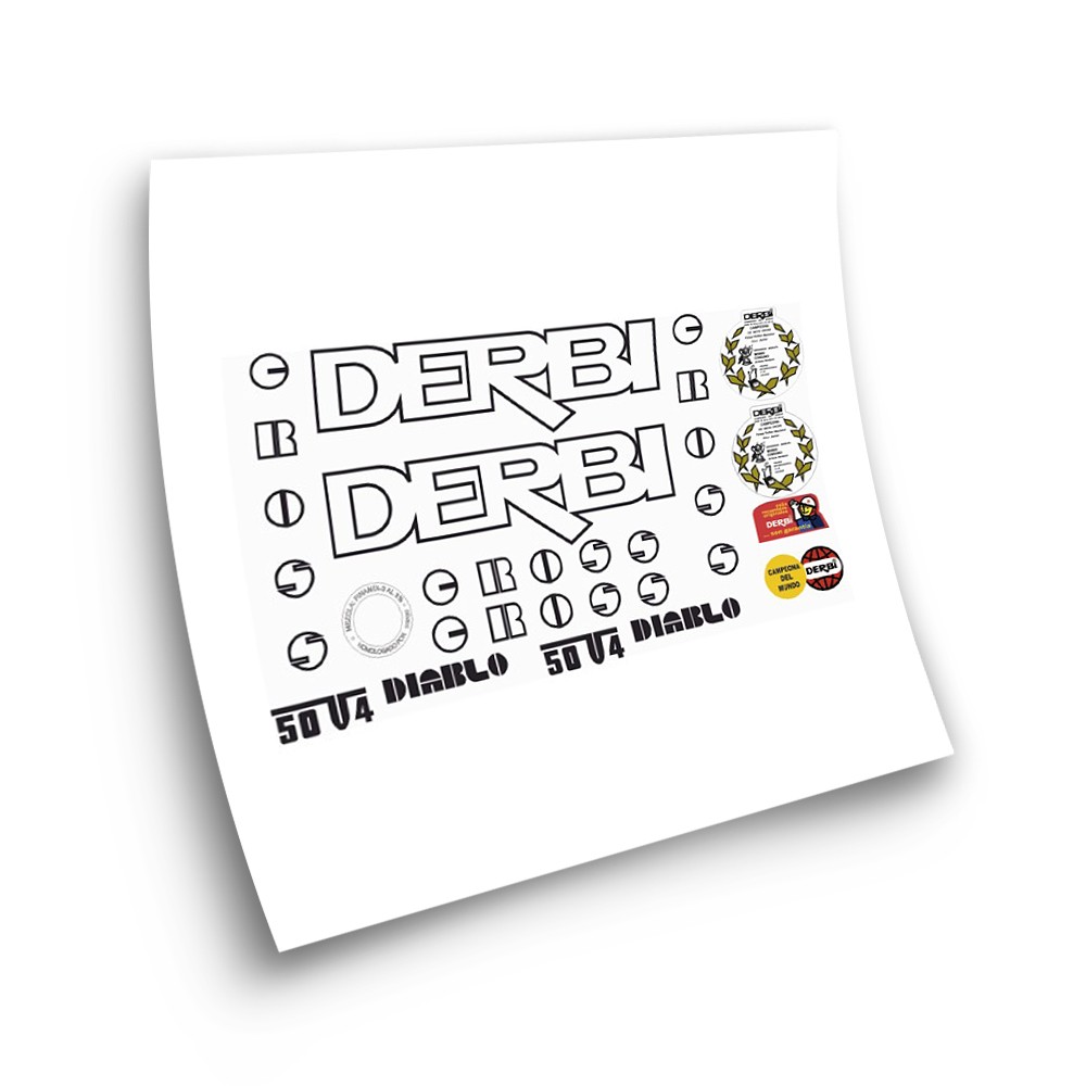 Derbi Diablo 50 V4 Sticker Set Motorbike Stickers  - Star Sam