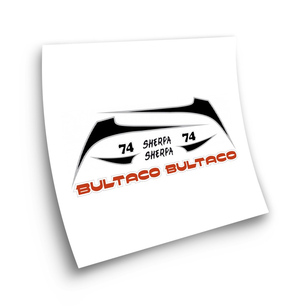 Autocollants Pour Motos Bultaco Sherpa 74 Set de Sticker - Star Sam