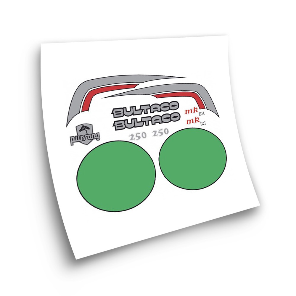 Moto Stickers Bultaco Pursang MK11 250 Sticker Set - Star Sam