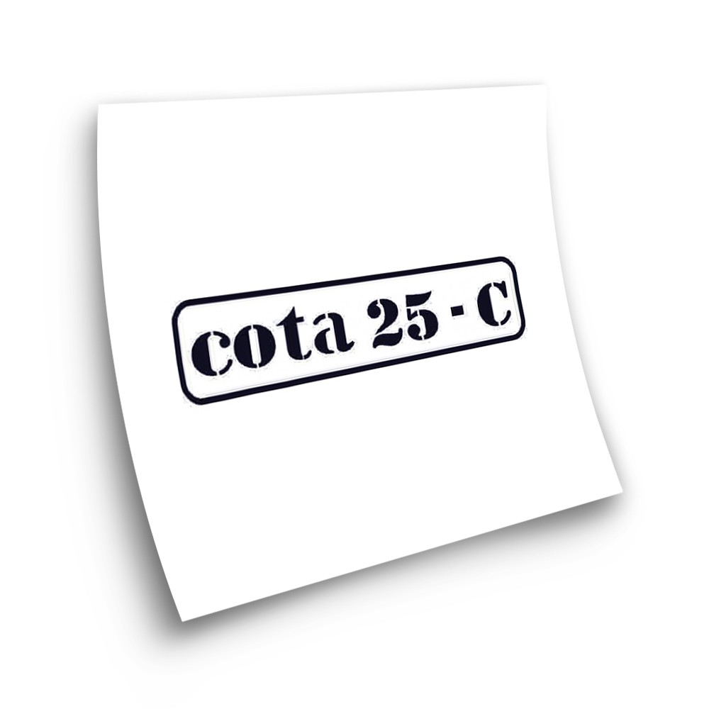 Montesa Cota 25-C Motorbike Stickers Adhesive White - Star Sam