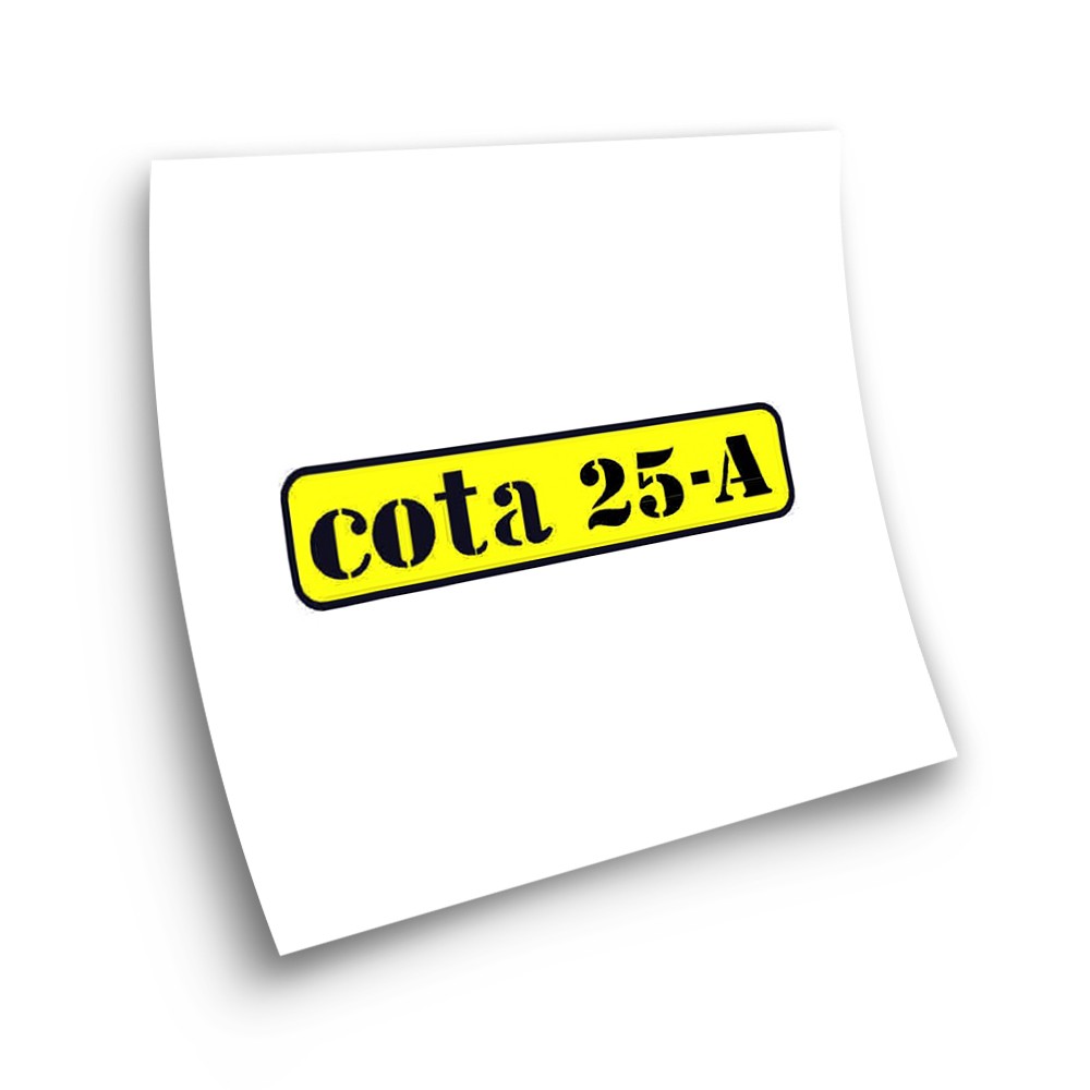 Montesa Cota 25-A Motorbike Stickers Adhesive Yellow - Star Sam