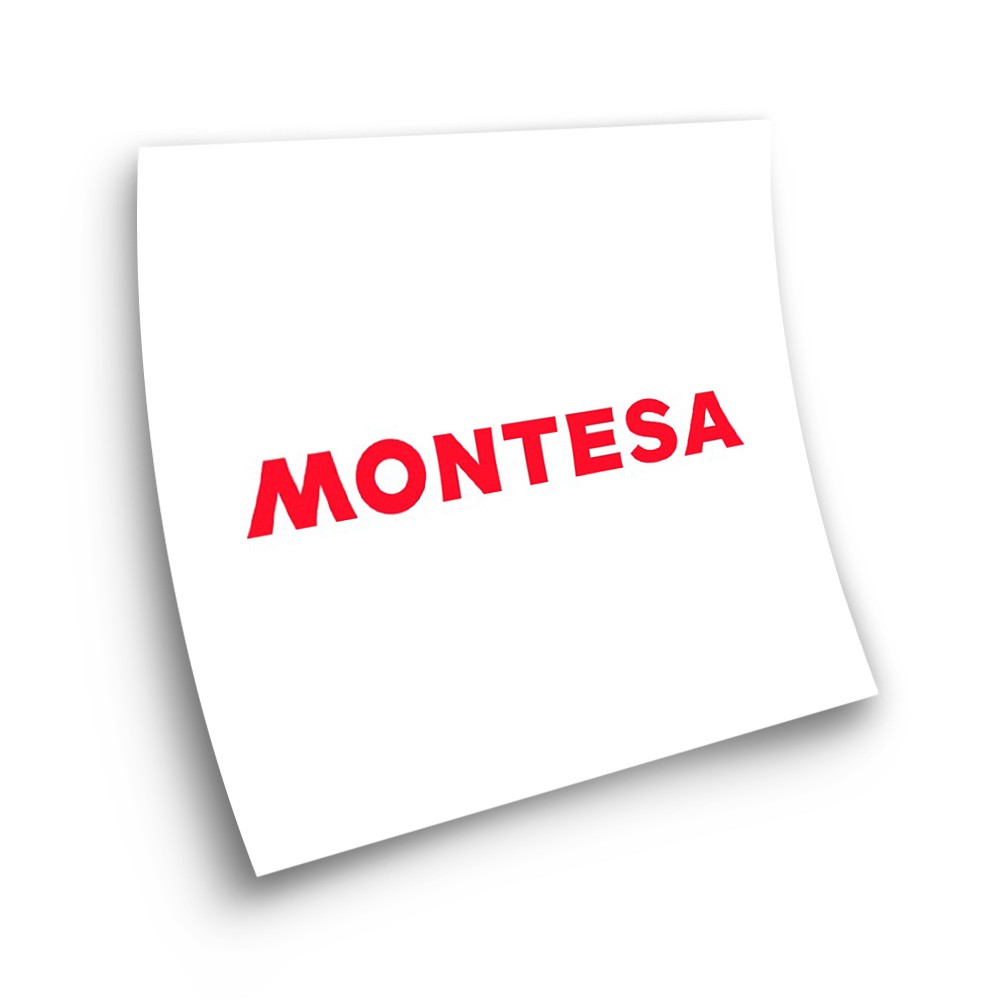 Montesa Red 16x3cm Adhesive Motorbike Stickers  - Star Sam