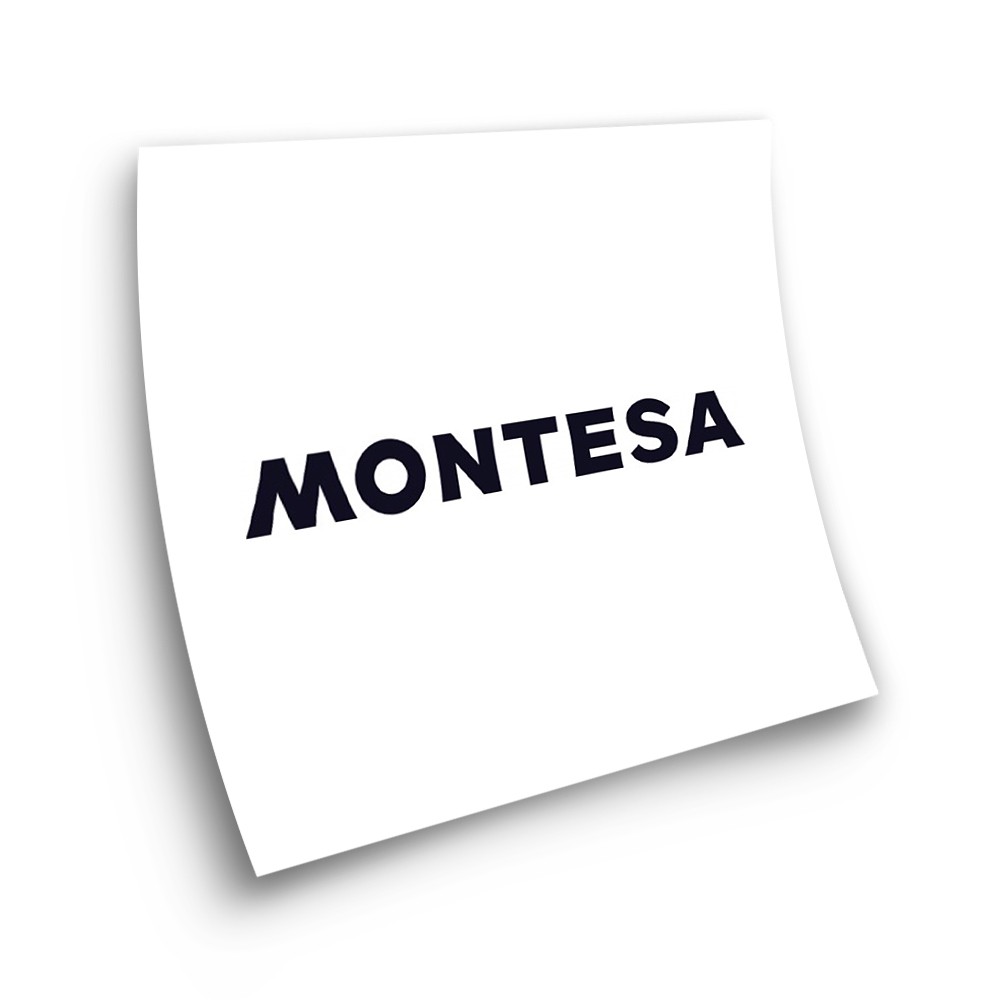 Adesivi Per Moto Montesa Nero 16x3cm Sticker - Star Sam