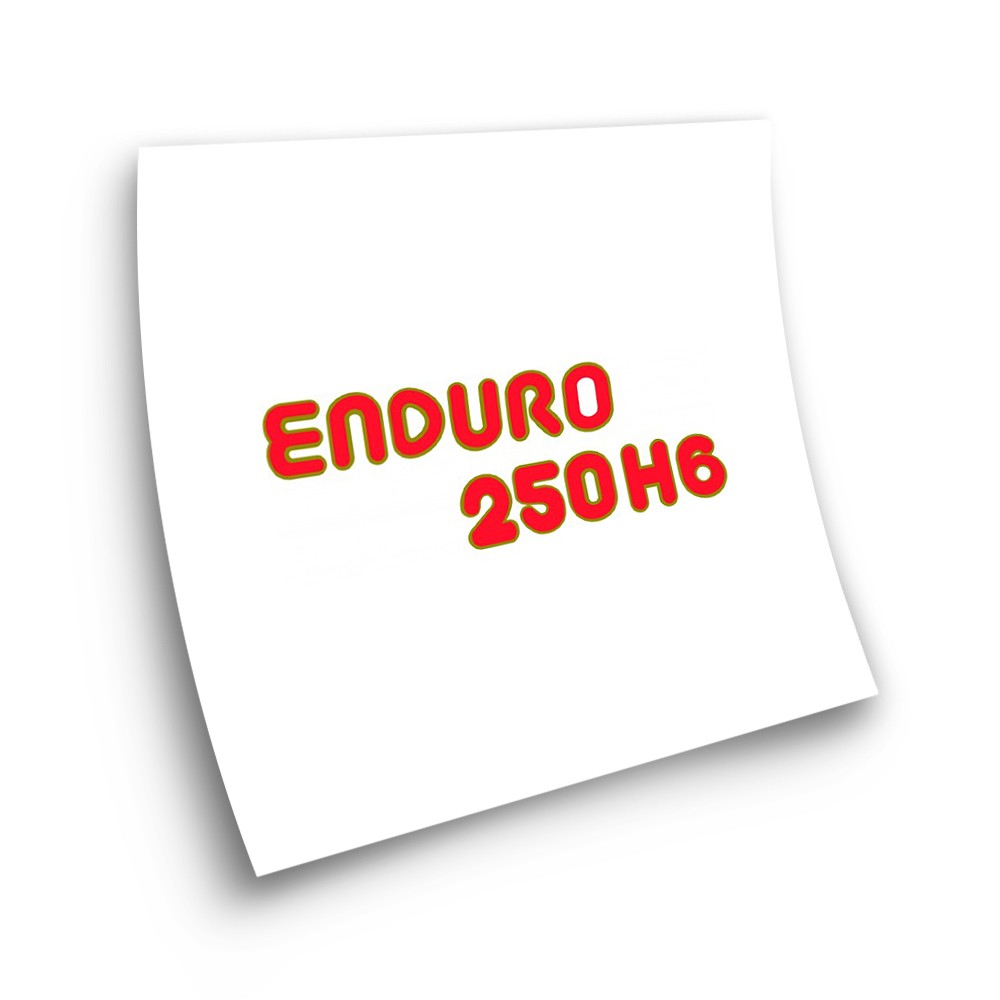 Autocolantes Moto Montesa Enduro 250 H6 Autocolante Vermelho - Star Sam