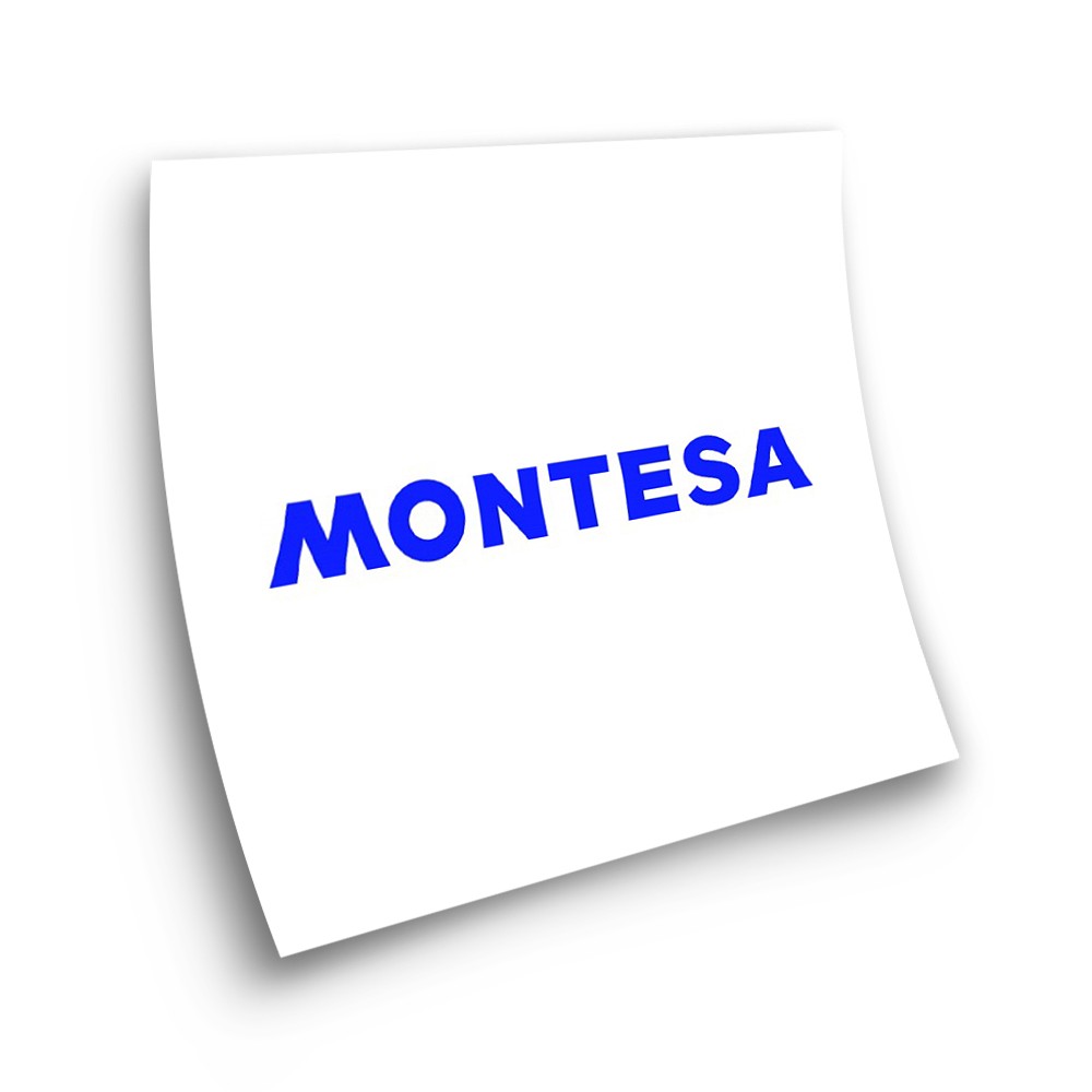 Montesa Blau 16x3cm Klebstoff Motorrad Aufkleber  - Star Sam