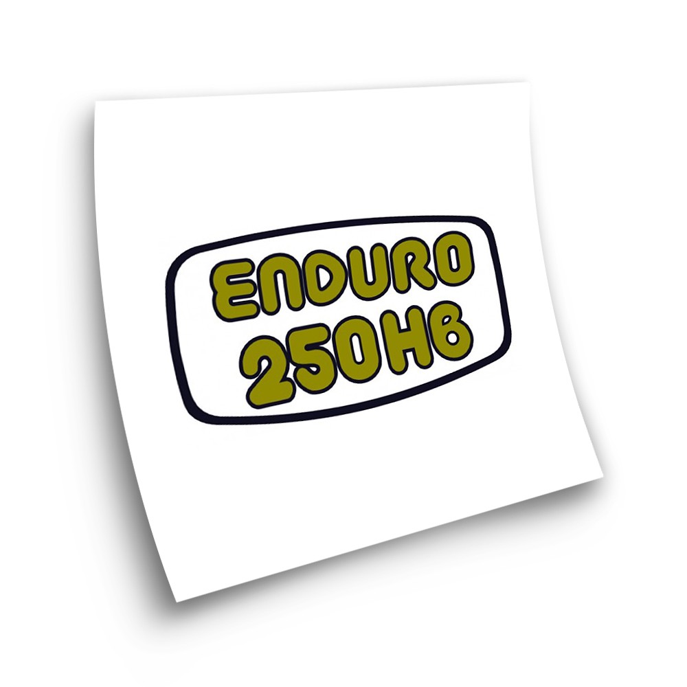 Pegatinas Moto Montesa Enduro 250 H6 Letras Rojas - Star Sam