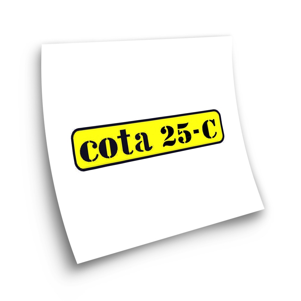 Stickers Moto Montesa Cota 25-C Gele Sticker - Ster Sam