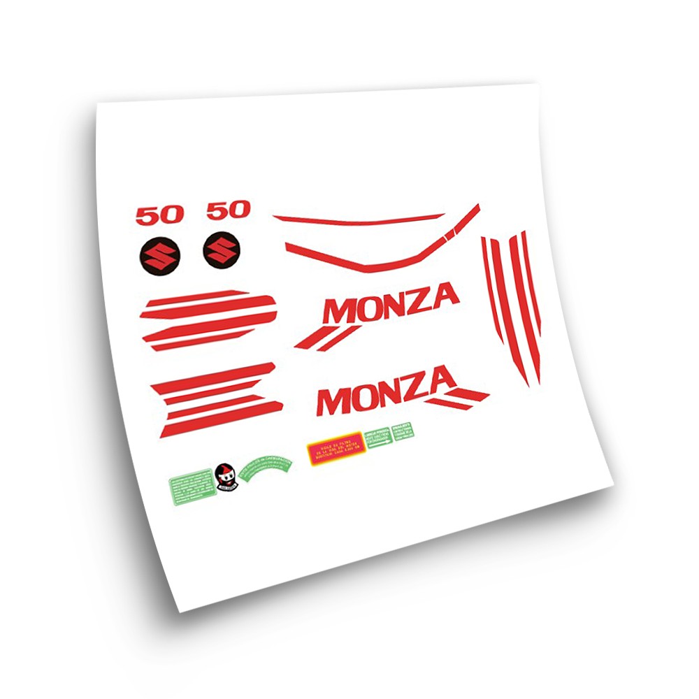 Stickers voor klassieke motorfietsen Suzuki Monza 50 Zwart - Star Sam