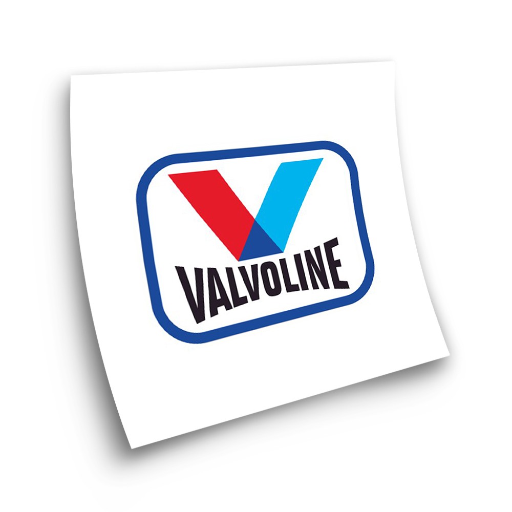 Valvoline Square Adhesive Motorbike Stickers  - Star Sam