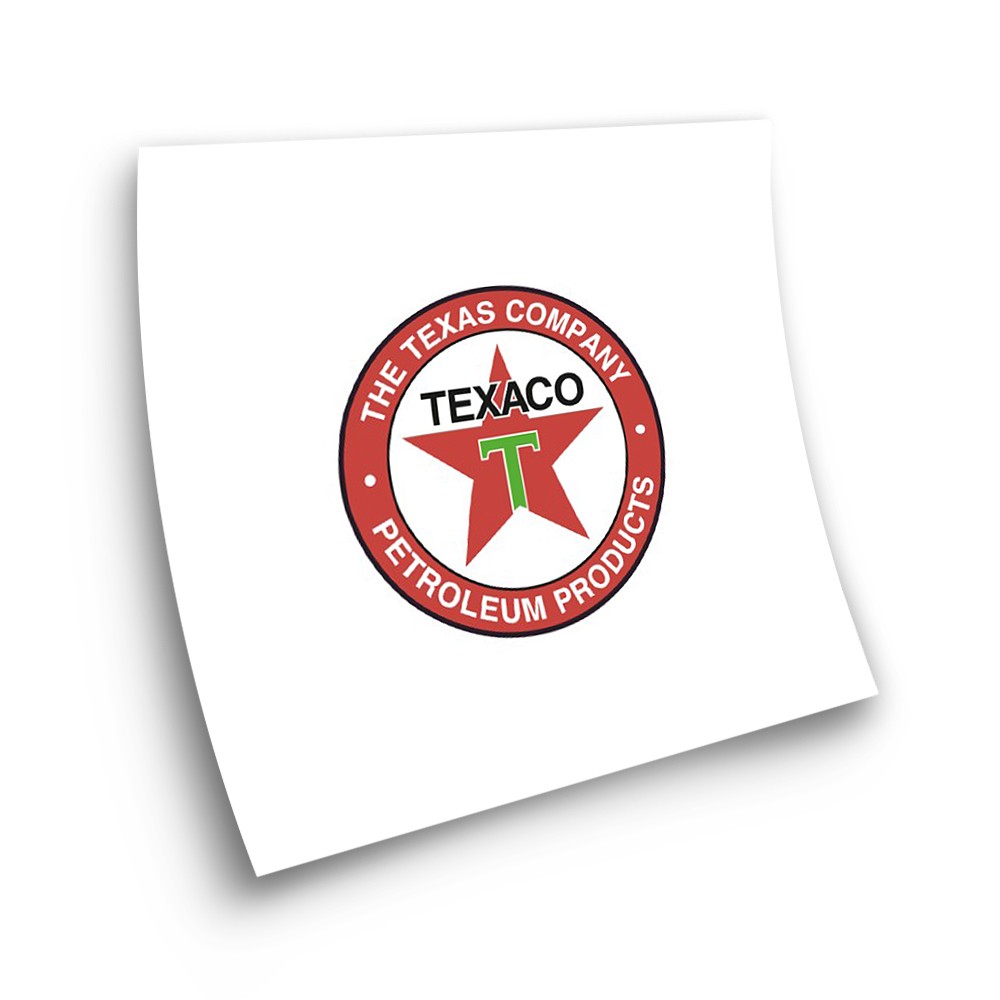 TEXACO The Texas Company Adhesive Motorbike Stickers - Star Sam