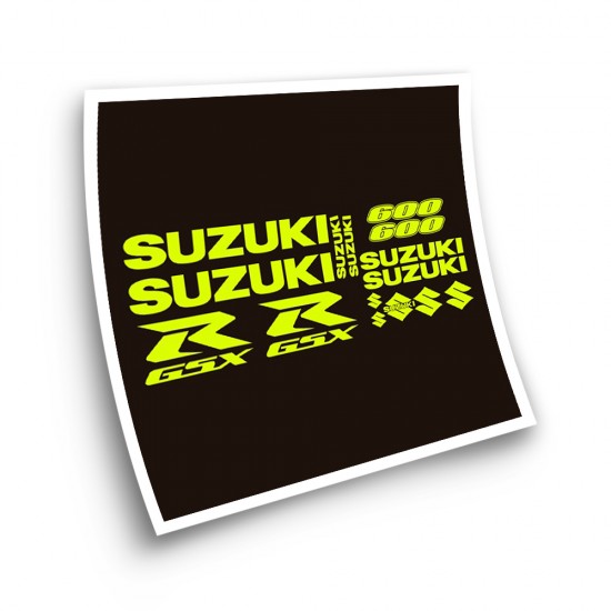 Αυτοκόλλητα μοτοσυκλέτας Suzuki GSXR 600 φθορισμού - Star Sam