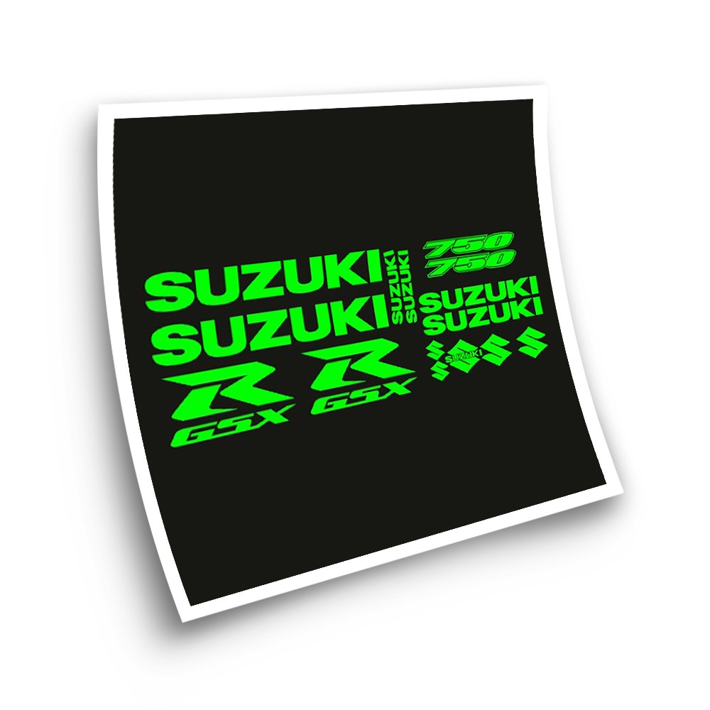 Motorfiets Stickers Suzuki GSXR 750 Fluorescerend - Star Sam