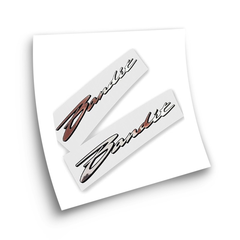 Suzuki Bandit Motorbike Stickers Chrome-Finish - Star Sam