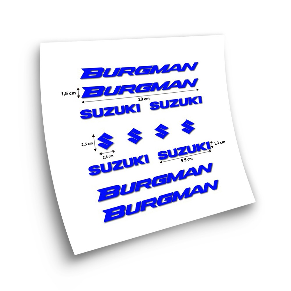 Suzuki Burgman Farbe wahlen Motorrad Aufkleber  - Star Sam