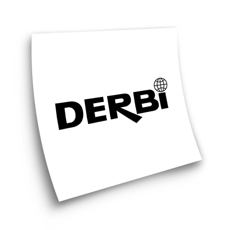 Derbi Adhesive Motorbike Stickers  Black Colour - Star Sam