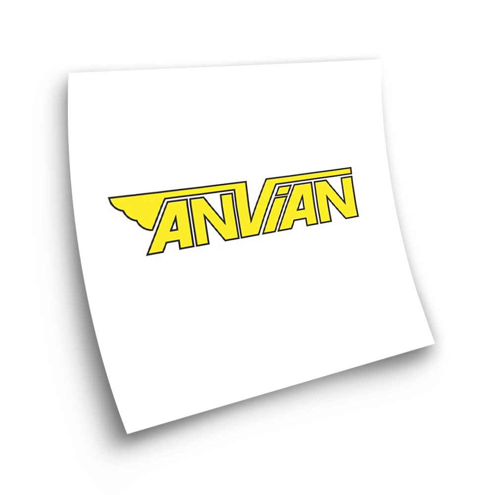Anvian Adhesive Yellow Colour Motorbike Stickers - Star Sam