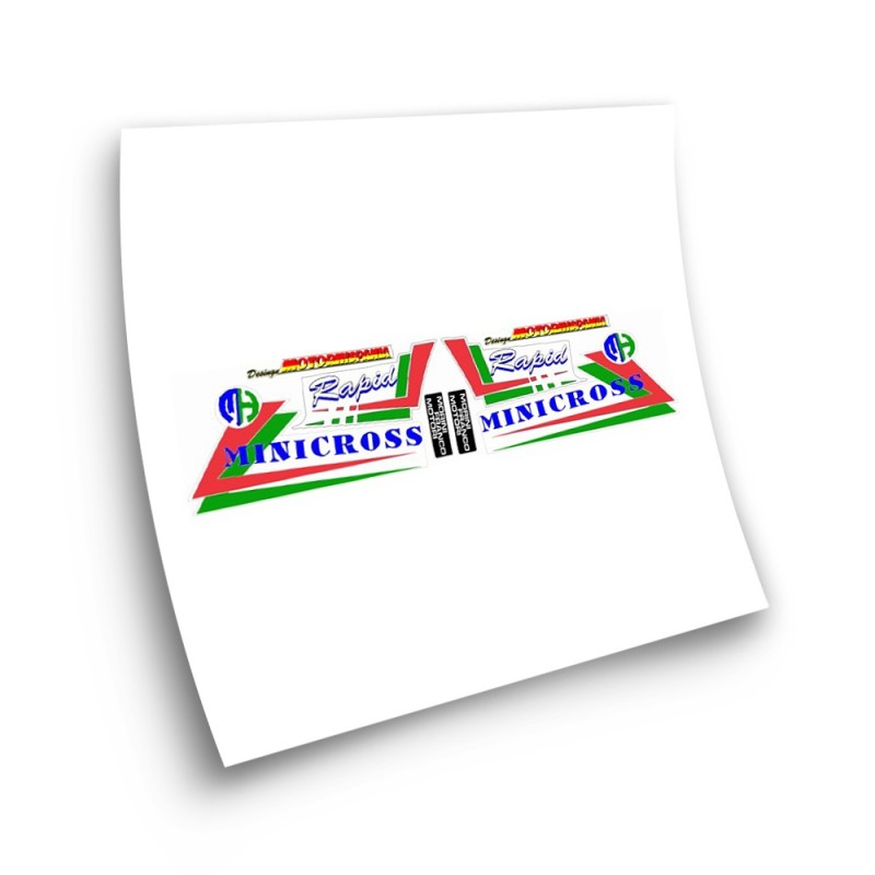 Motor Hispania Minicross Rapid Motorbike Stickers - Star Sam