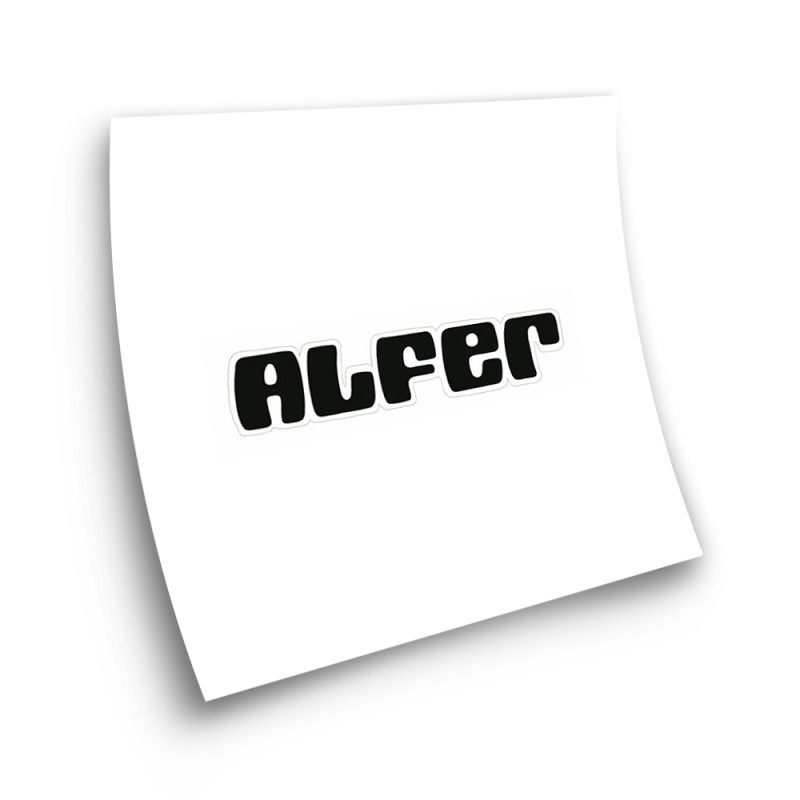 Autocollant Pour Motos Alfer Sticker logo Noir - Star Sam