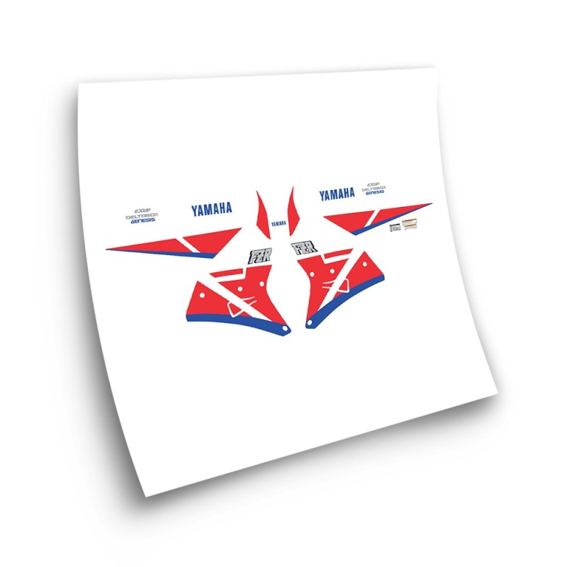 Yamaha FZR 1000 Motorbike Stickers 1990 White - Star Sam