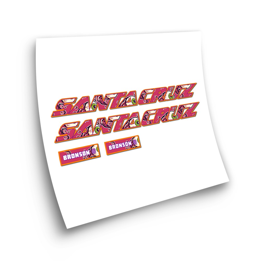 Stickers Pour Cadre de Velo Santa Cruz Bronson C Eyeball Zombie - Star Sam