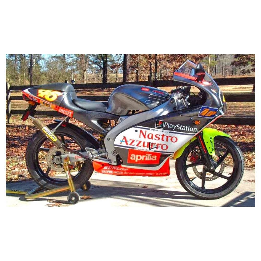 Motorrad Straßen Aufkleber kompatibel mit Kit APRILIA RS 50 REPLICA ROSSI  1999-2002