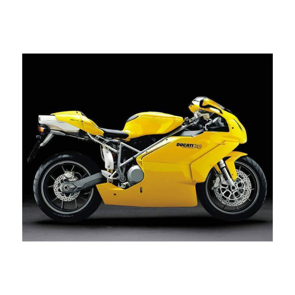 Autocolantes de Motos Ducati Modelo 749 TESTATRETTA amarelo - Star Sam