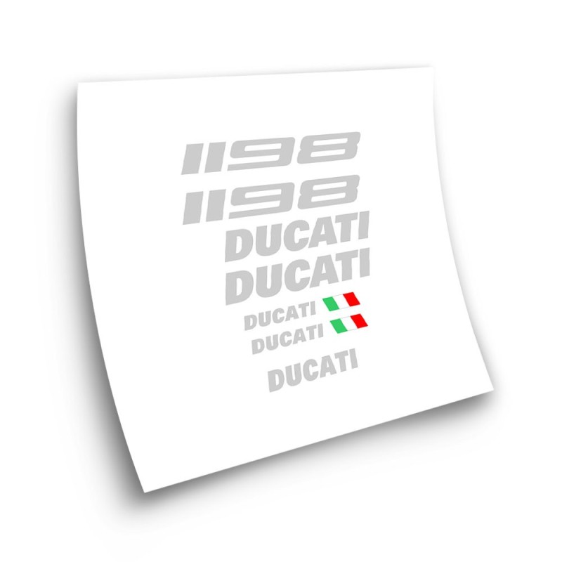 Ducati 1198  Motorbike Sticker Red Colour - Star Sam