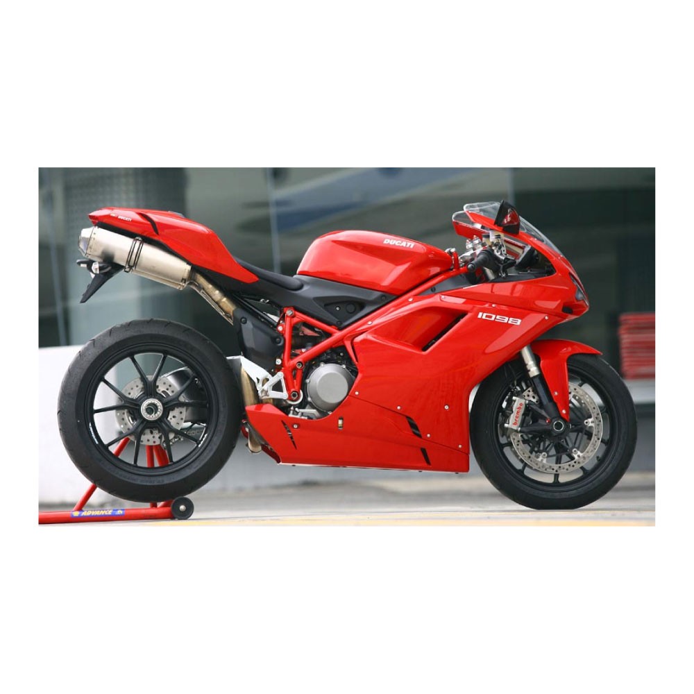 Ducati 1098  Motorbike Sticker Red Colour - Star Sam