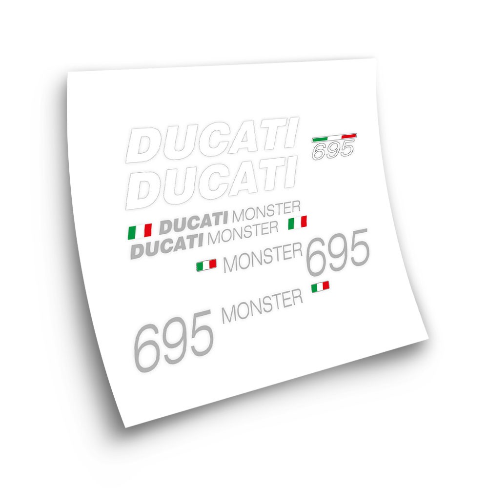 Autocollants Pour Motos de Sport  Ducati 695 MONSTER Rouge - Star Sam